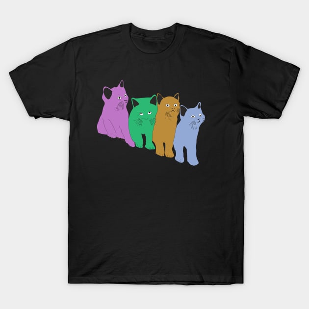 Funny Cats Musical gifts T-Shirt by Alex